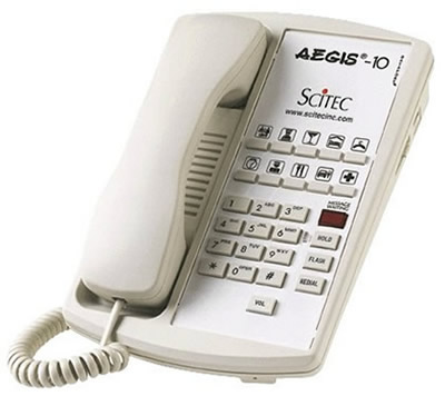 Aegis 10 hotel telephone Scitec phone